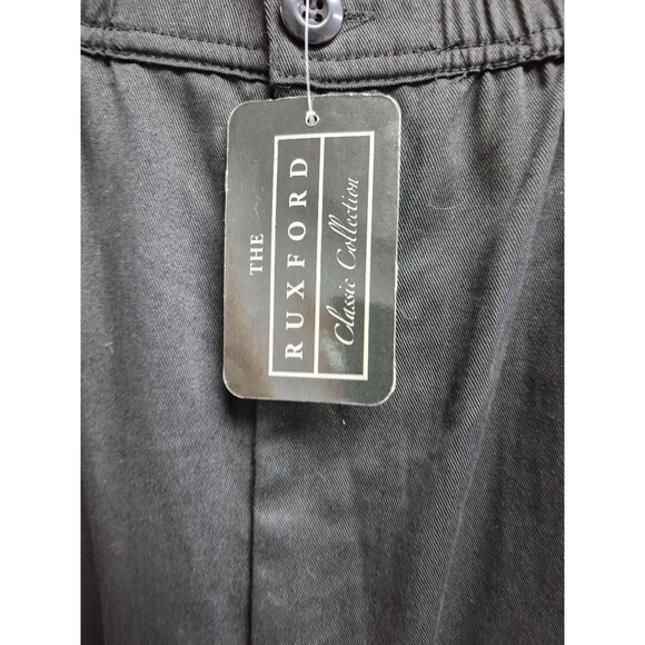 The Ruxford‎ Classic Collection Mens Black Elastic Waist Trousers Size XL senior - Picture 3 of 11